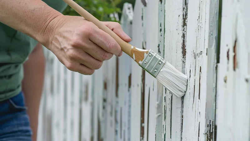 Exterior facade paint application with proper primer and surface preparation